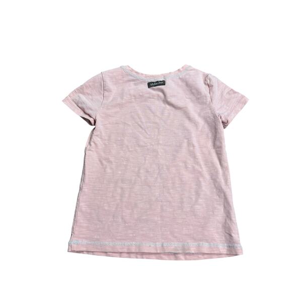 Matilda Jane Girls Size 6 Top – Pink Floral Wreath “Believe in Your Dreams” Tee - Picture 3 of 5